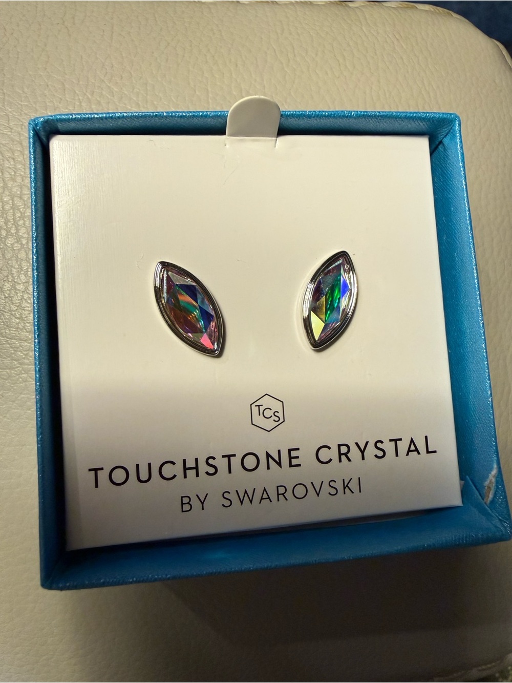 Marquis Earrings Touchstone Crystal Swarovski Hard 2 Find Stud Retired